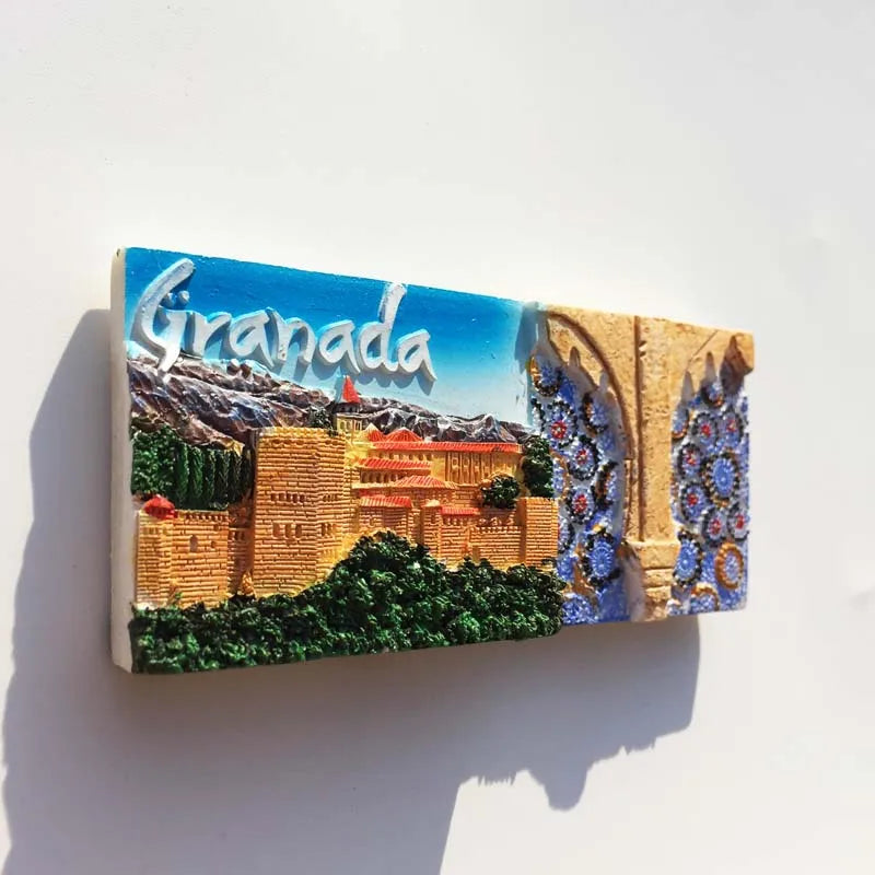 Europe Spain 3D Refrigerator Magnet Tourist Souvenirs Stickers,Home & Kitchen Decoration Fridge Magnet Message Sticker