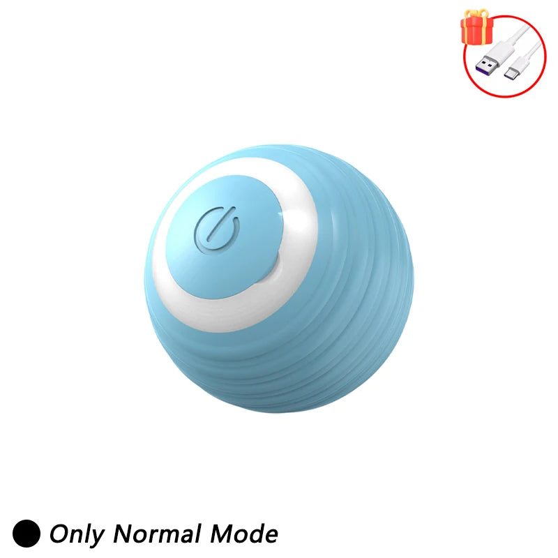 Self-Moving Automatic Cat Teaser Ball with Faux Tail Rechargeable Smart Sensor Cat Toy for Indoor Cats Cat Toys Interactive