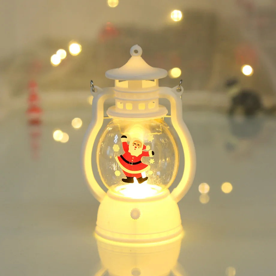 Christmas Ornaments LED Lantern Light Santa Claus Merry Christmas Decorations for Home 2023 Xmas Navidad Noel Gift New Year