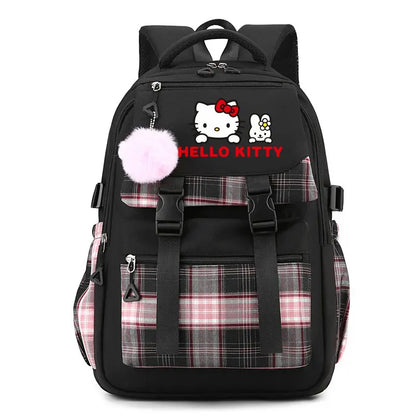 Hello Kitty Backpack for Girl Boy Student Teenager Children Rucksack Women Cute Casual School Bags
