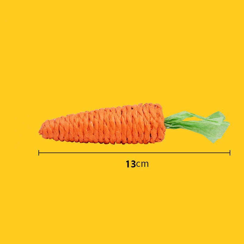 Cat toy Audible carrot tickling cat stick high and boring baby cat molar stick Bite resistant cat scratching board pet products