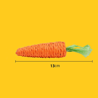 Cat toy Audible carrot tickling cat stick high and boring baby cat molar stick Bite resistant cat scratching board pet products