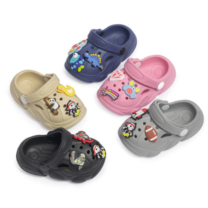 New Solid Color Summer Breathable Garden Shoes Baby Sandals Cute Decoration Boys Girls Lightweight Anti-slip Casual Shoes