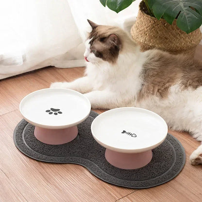 Dog Pet Bowls Food Bowl Water Dog Dish Bowl Feeder Pet Cats Cat Ceramic Kitten Cat for Bowl Feeder Dish Accessories Pet Plate