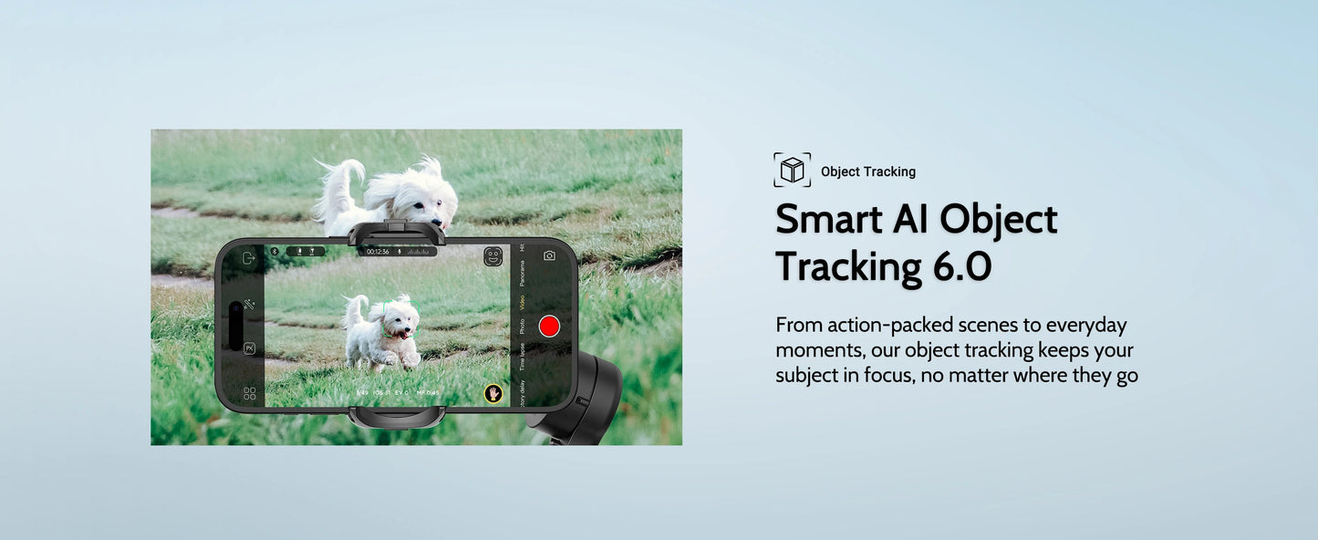 AOCHUAN Smart XPro Smartphone 3 Axis Gimbal Stabilizer For iPhone and Android Smartphone Shooting Video With fill light effect