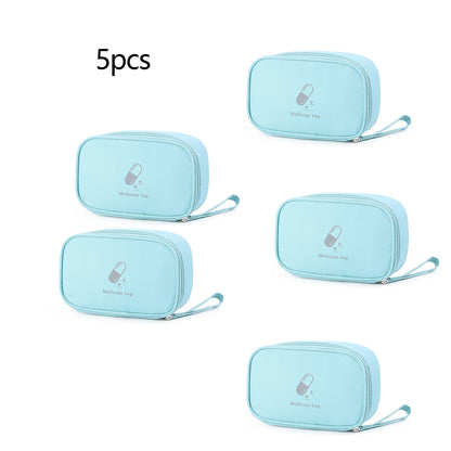 1pc/3pcs/5pcs Portable Medicine Bag Cute First Aid Kit Medical Emergency Kits Organizer Outdoor Travel Household Medicine Pill S