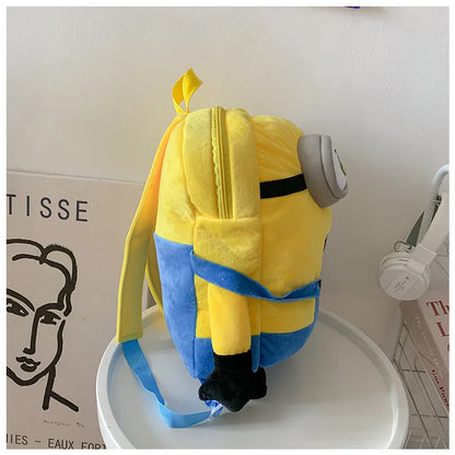 New Cartoon Anime  Backpack Minions Doll Large Size School Bag Large Capacity Student Cartoon Backpack