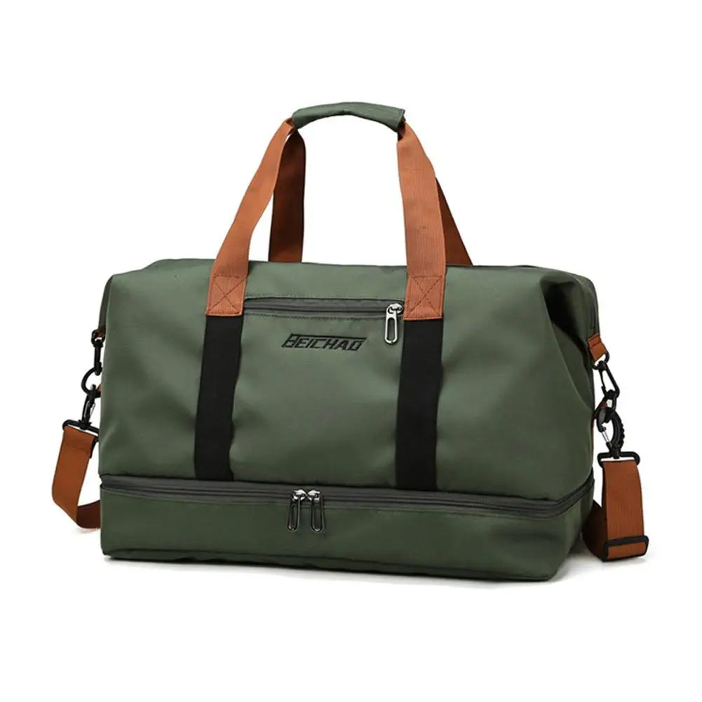 Large Capacity Gym Bag Portable Short Distance Travel Bag Sports Fitness Waterproof Handbag Luggage Storage Bag