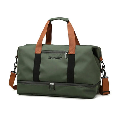 Large Capacity Gym Bag Portable Short Distance Travel Bag Sports Fitness Waterproof Handbag Luggage Storage Bag