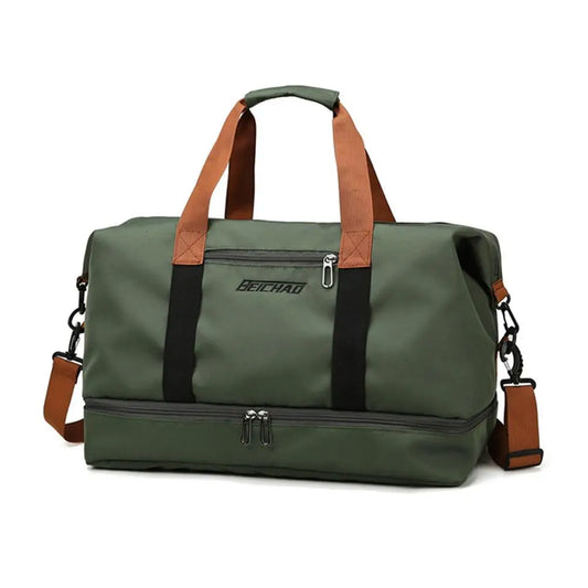 Large Capacity Gym Bag Portable Short Distance Travel Bag Sports Fitness Waterproof Handbag Luggage Storage Bag