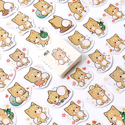 45 Pcs/Box My Naughty Cats Kawaii Mini Paper Sticker Diy Diary Album Scrapbooking Decoration School Supplies Stationery Stickers