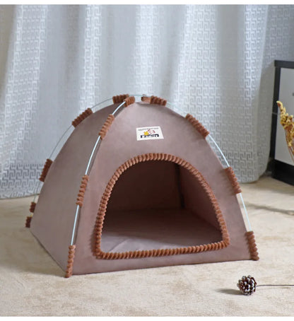 Foldable Cat House Pet Tent Four Seasons Universal Cat and Dog Pet Nest Summer Cool Mat Outdoor Portable Foldable Breathable