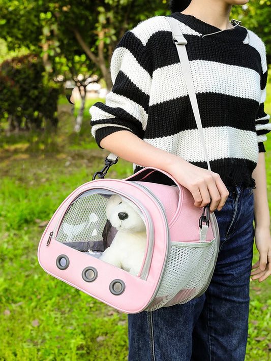 Cat Dog Bird Rabbit Carrier Bag With Thick Cotton Cushion Pet Aviation Backpack Anti-suffocation Portable Travel Bag Pet Dog Bag