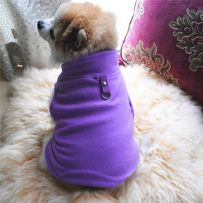 Pet Autumn Winter Warm European American Fleece Vest Costume Dog Cat Coat Waistcoat Puppy Fashion Jacket Breathable Clothes