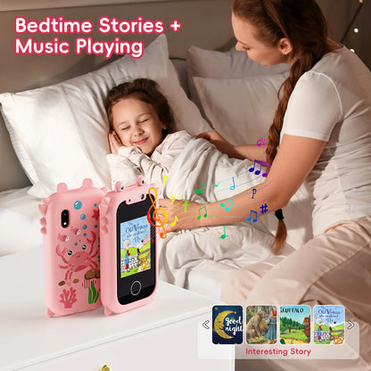 Kids Smart Phone Toys for Boys Girls Christmas Gifts Touchscreen Toddler Learning Cell Toy Phone with Camera Game Music Player