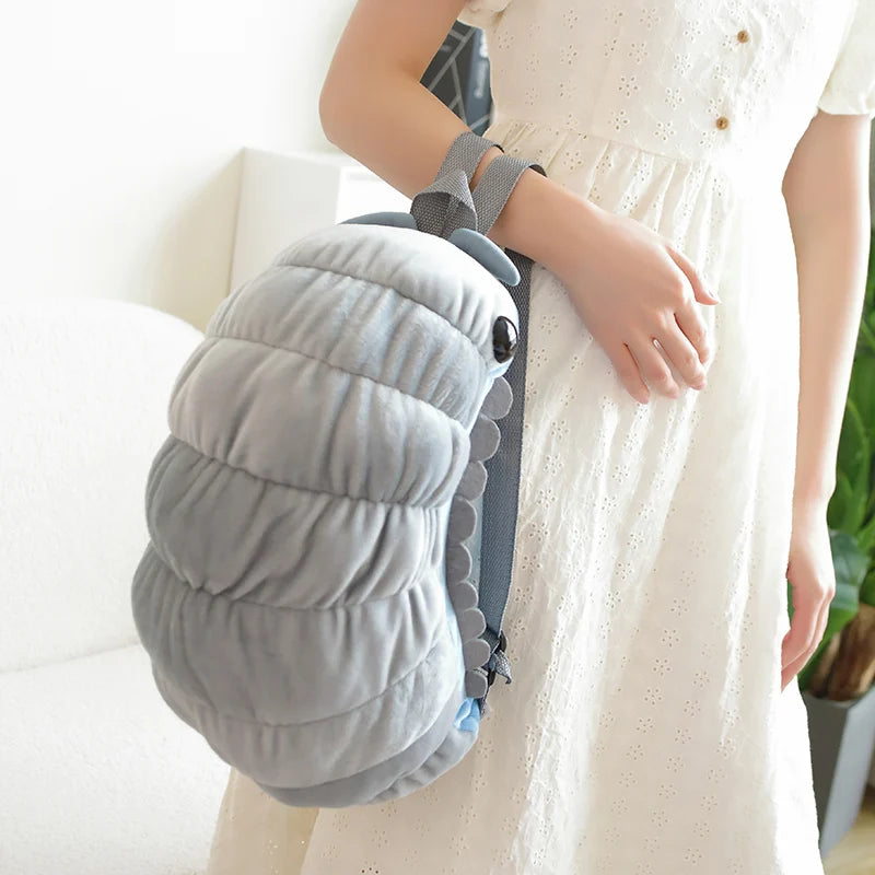 Simulation Insect Backpack Plush Toys Beetle Soft Stuffed Cartoon Watermelon Worm Animal Toy Creative Gift for Children Kids
