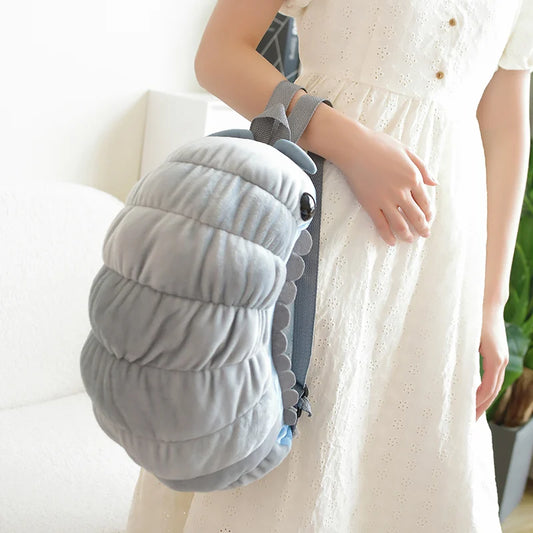 Simulation Insect Backpack Plush Toys Beetle Soft Stuffed Cartoon Watermelon Worm Animal Toy Creative Gift for Children Kids