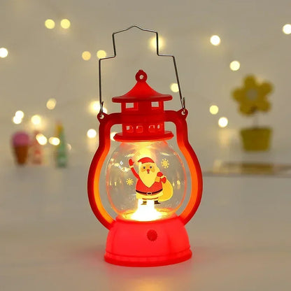 2026 LED Christmas Ornaments with Battery LED Lantern Light Santa Claus Merry Christmas Decorations for Home Xmas Noel Gift