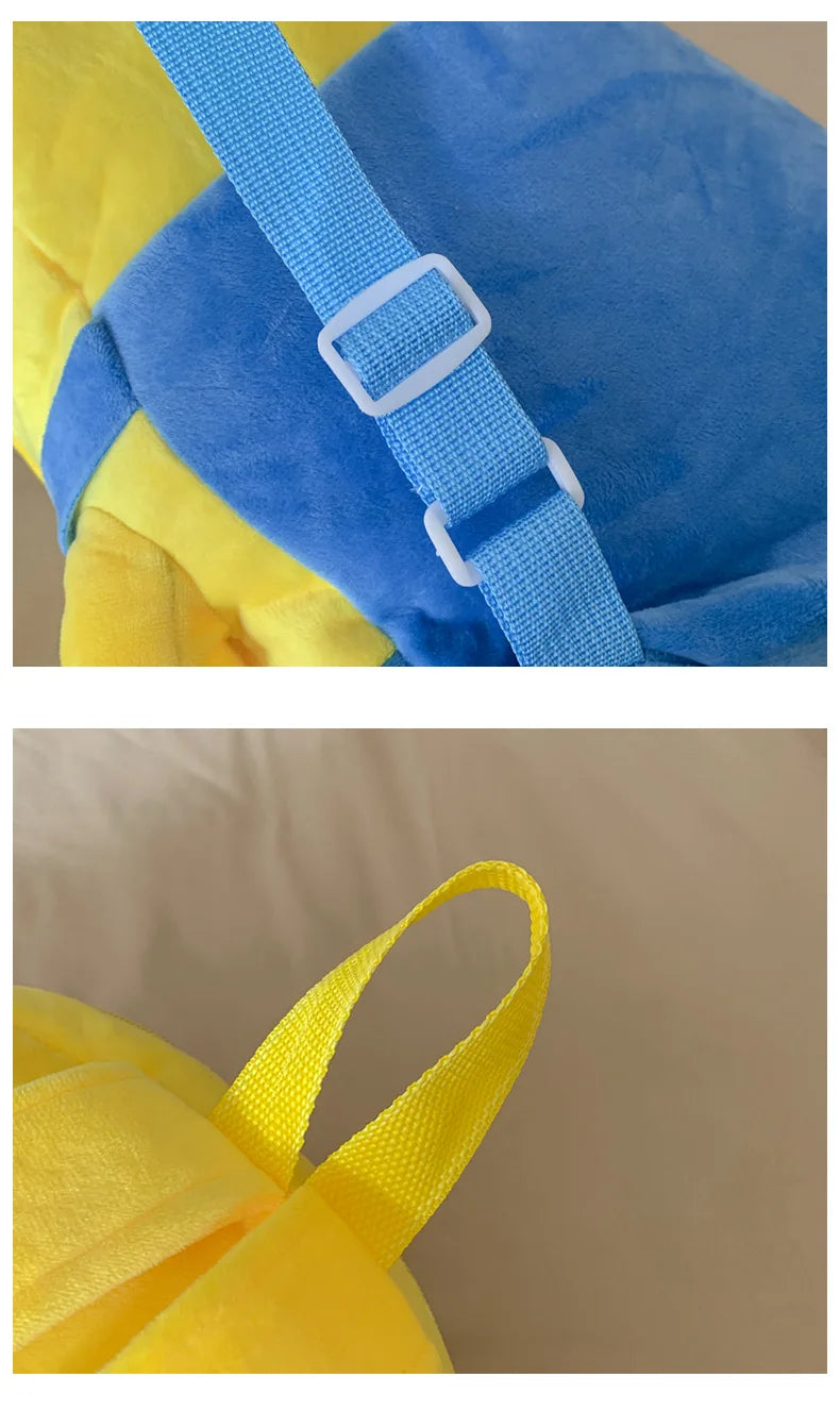 New Cartoon Anime  Backpack Minions Doll Large Size School Bag Large Capacity Student Cartoon Backpack