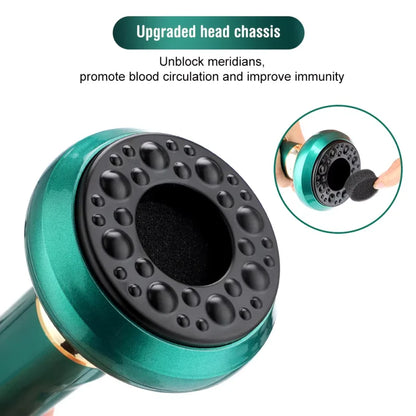 Smart vacuum cupping device electric breathing heating wireless negative pressure suction device meridian dredging massage devic