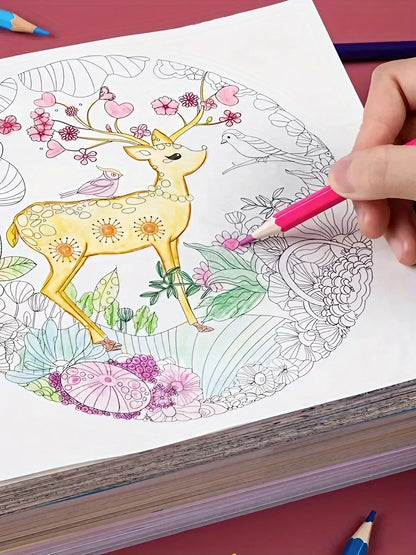 1 random copy adult anti pressure coloring book