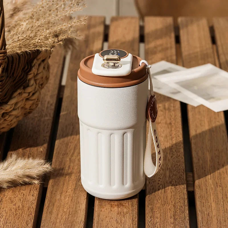 Smart Thermos Bottle Water Digital Led Temperature Coffee Mug Cup Stainless Steel Tumbler Vacuum Flask for Camping Christmas