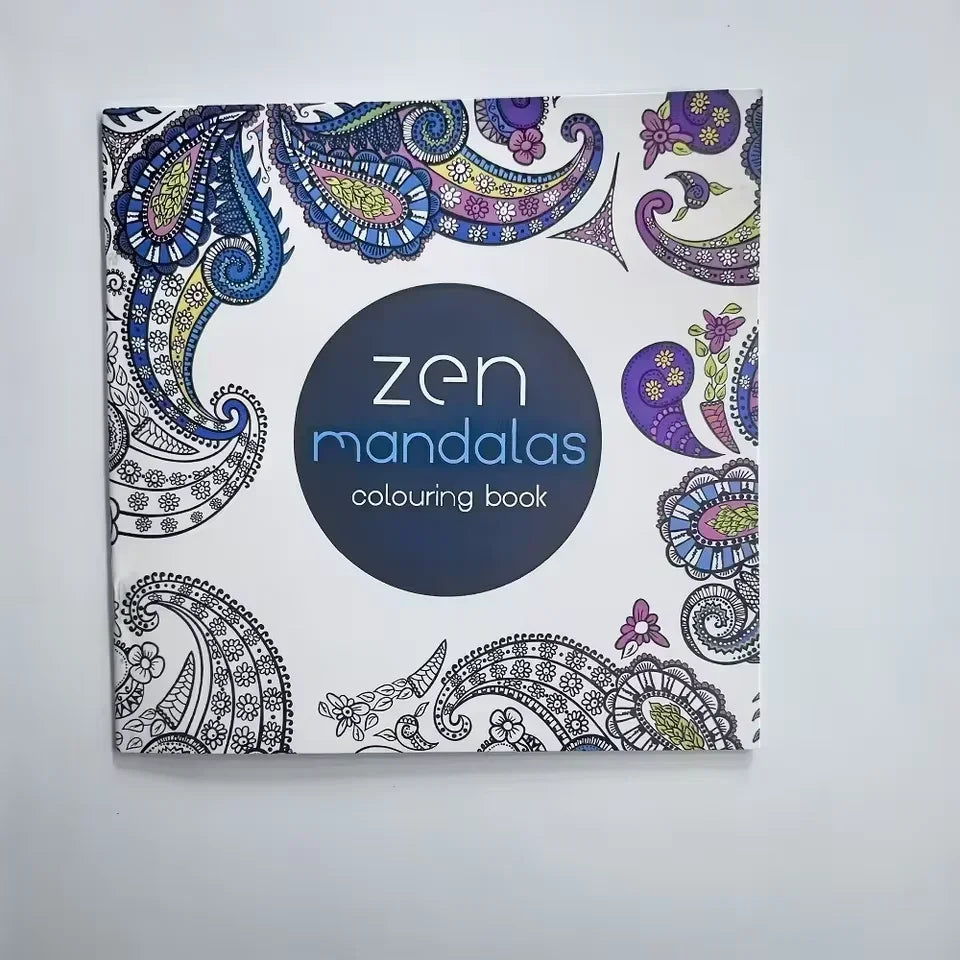 1PCS 24 Pages Mandalas Flower Coloring Book For Children Adult Graffiti Drawing Coloring Book Set Art School Supplies