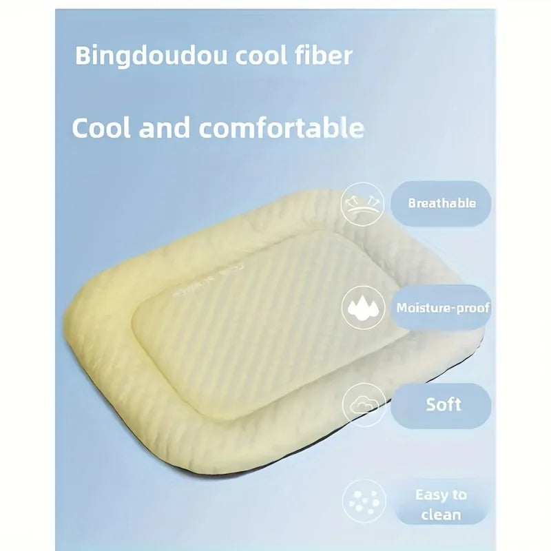 1pc Cool Pet Mat - Summer Cat and Dog Cooling Mat Washable Ice Self Cool Pad