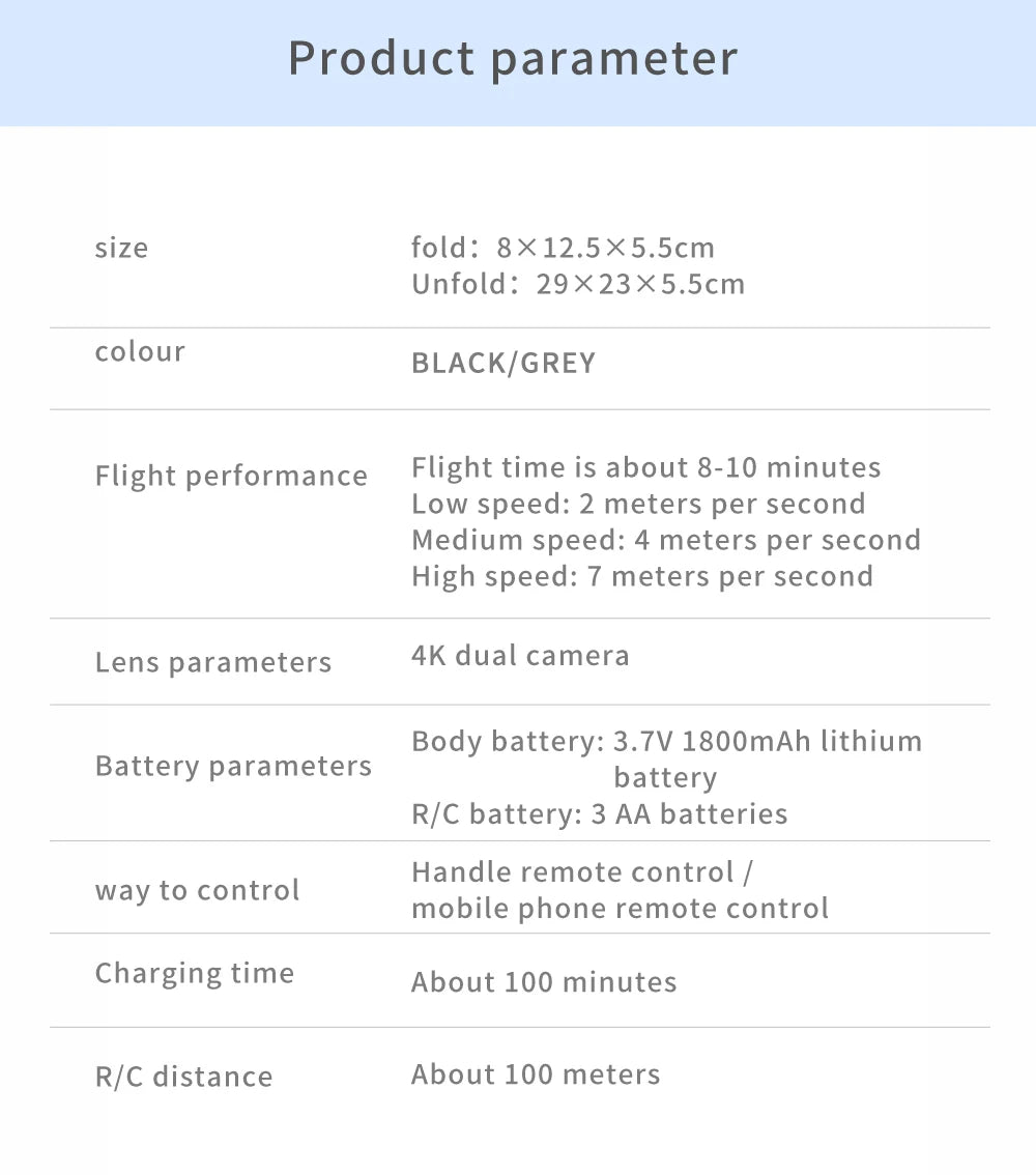 Drone E88 RC Quadcopter Foldable Portable 5G WiFi FPV Drones With 4K HD Camera Altitude Hold Mode follow Drone