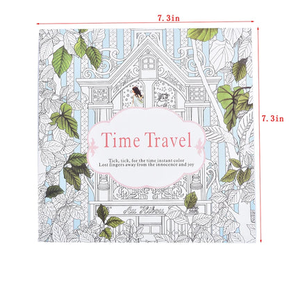 Coloring Book For Children Adult Relieve Stress Kill Time Painting Art Book Anti-Stress Magic Forest Fantasy Dream Wonderland