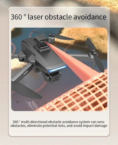 Drone W10 with 4.5 Inch Screen 3-Axis Anti-shake Gimbal Drones 4K Aerial Brushless RC Quadcopter 5G GPS 8K HD Cameras EIS Dron