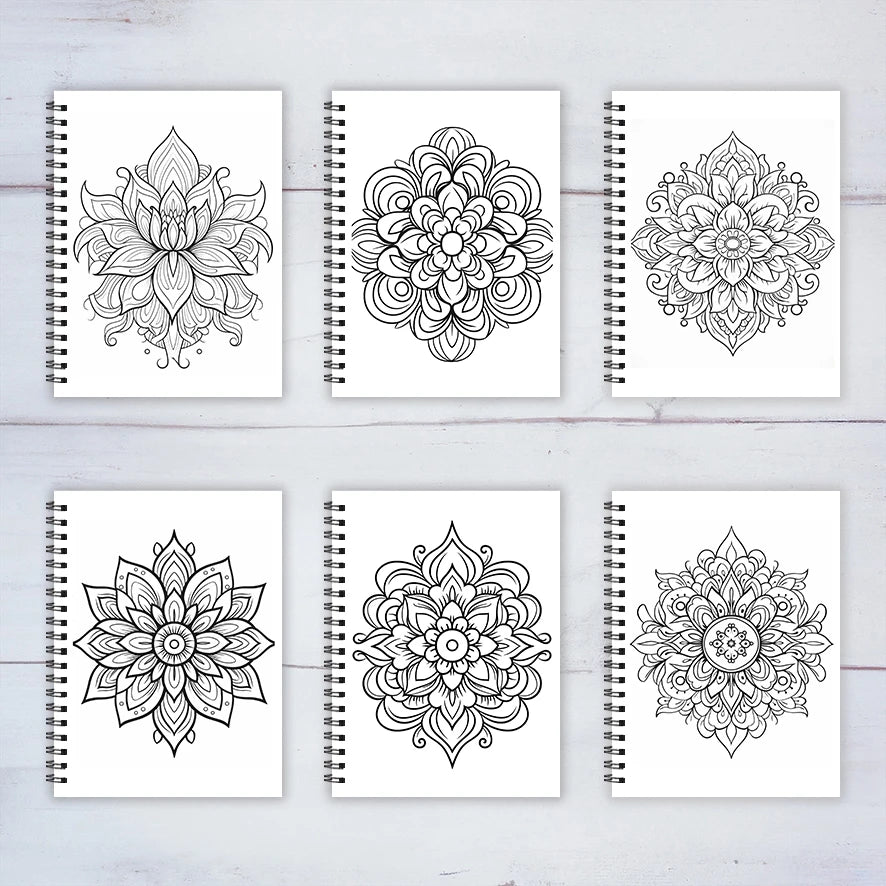 Mandala Adult Coloring Book - 8.3x11.2 inches Stress relief coloring book 22 pages of art therapy illustrations to relieve anxie