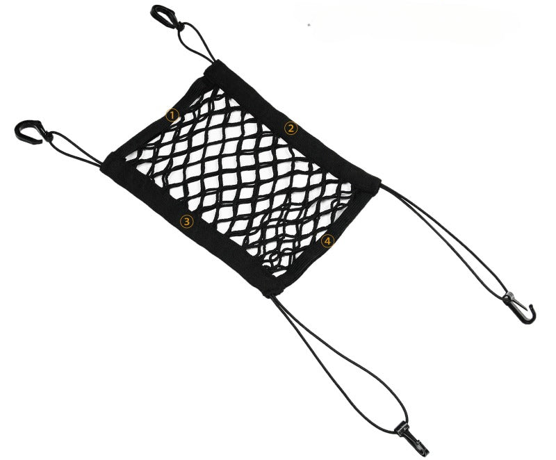 Pet Dog Rear Seat Car Fence Dog Isolation Protection Net Elastic Double Layer Storage Separation Net Pet Safety Rail Pet Suppliy