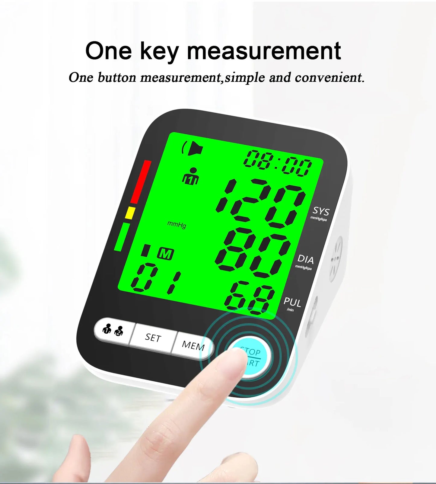 High Accurate Blood Pressure Monitor Digital Sphygmomanometer Bp Monitors Electronic Tonometer Arm Cuff Talking BPM Tensiometer