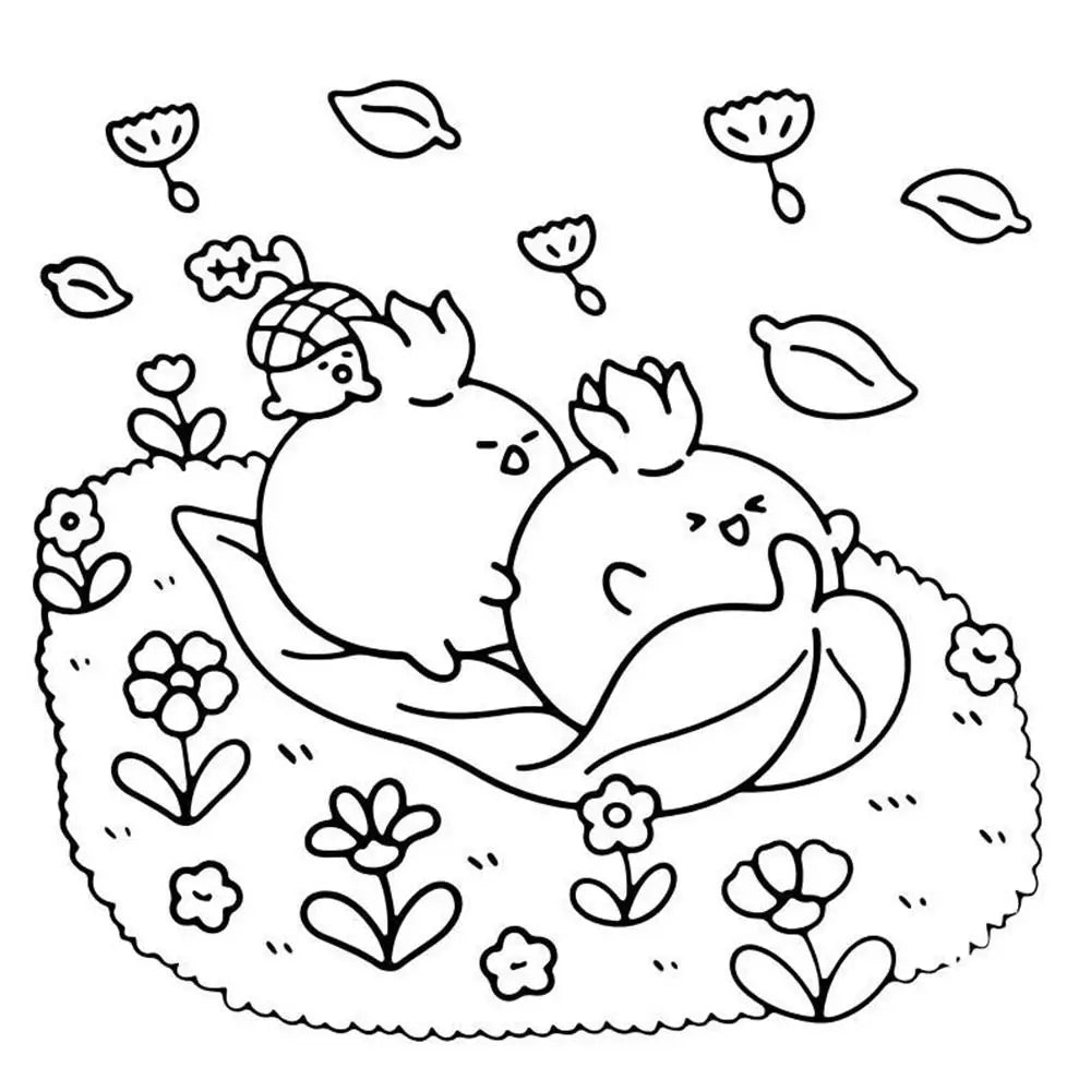 Creative Cartoon Coloring Book Educational Painting Gift Graffiti Painting Book Stress Relief Doodles Book for Adults And Teens