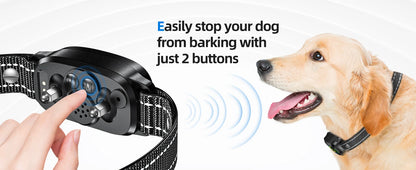 Automatic Anti Bark Collar Dog Training Bark Stopper with 5 Adjustable Sensitivity Beep Vibration Shock Collar IP67 Waterproof