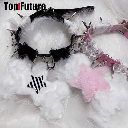 Women Y2K Girl bloody punk Harajuku Gothic Lolita sick injured short necklace Halloween cosplay props subculture Chokers Choker