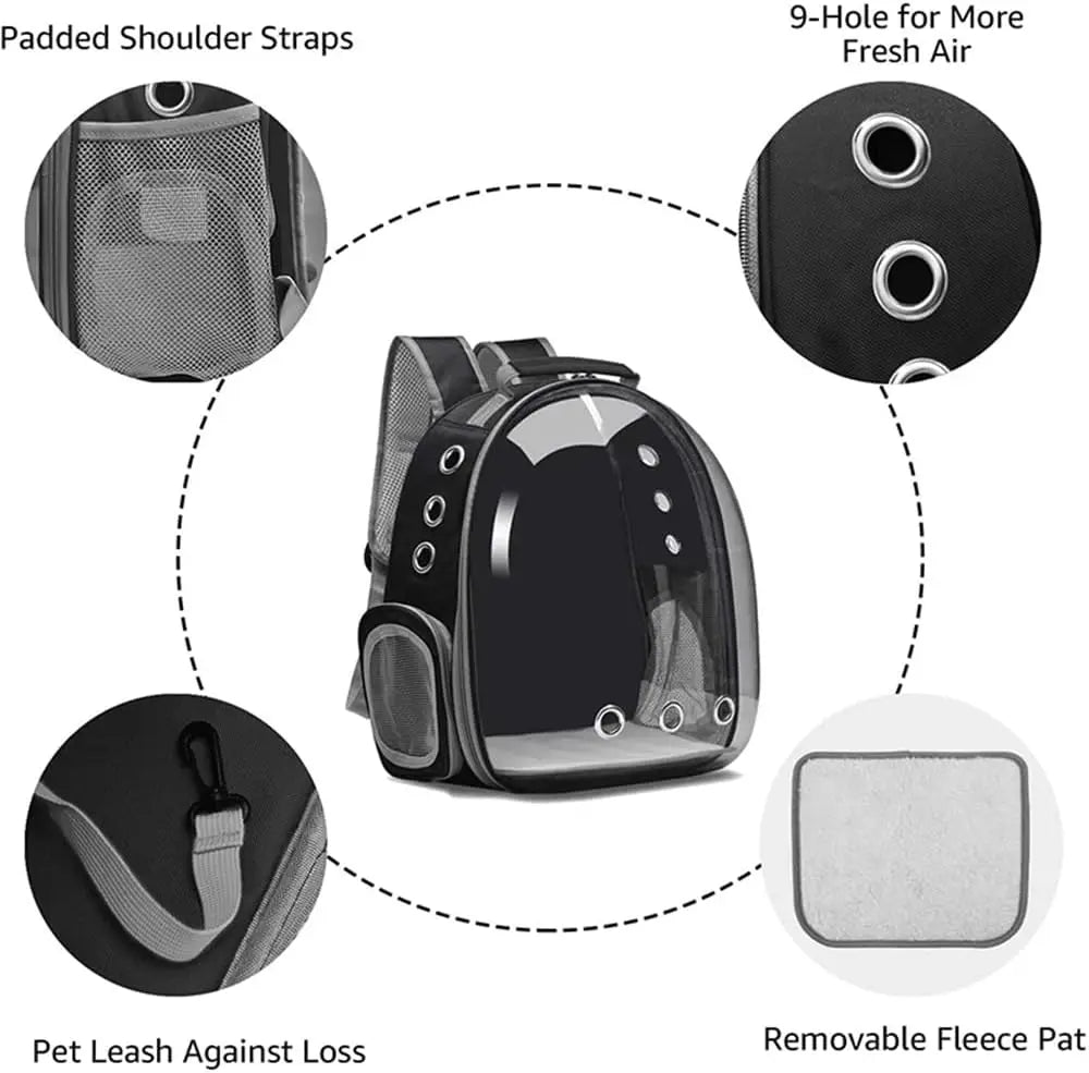 Cat Bag Breathable Clear Space Capsule Cat Backpack for Cat Portable Outdoor Travel Pet Shoulder Bag Pet Outgoing Backpack