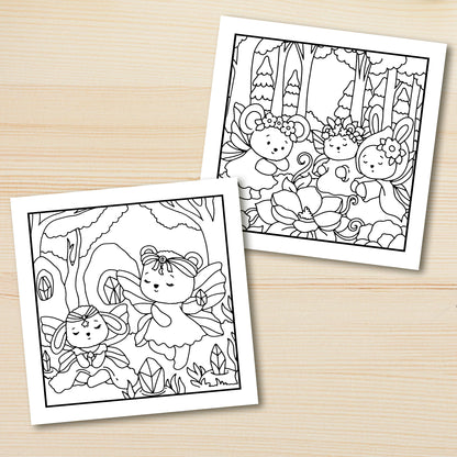 SECRET FOREST Bold-easy Patterns Coloring Book for Adults Cute Drawing Book Perfect Gift for Party and Birthday