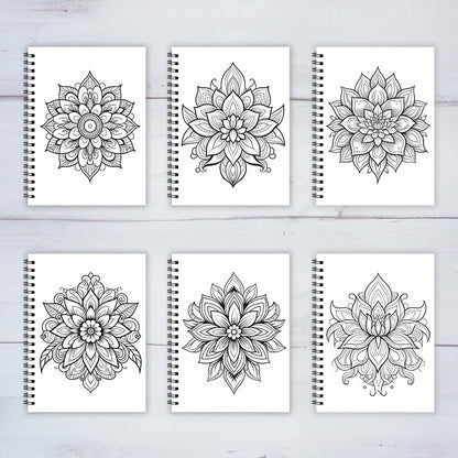 Mandala Adult Coloring Book - 8.3x11.2 inches Stress relief coloring book 22 pages of art therapy illustrations to relieve anxie