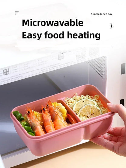 850/1100ml Portable Lunch Box Outdoor Picnic Bento Box with Soup Bowl Tableware Thermal Bag Microwavable Heating Meal Box