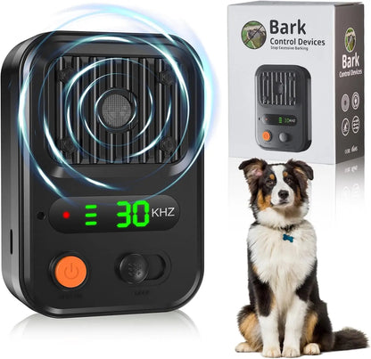 Anti Barking Devices, Auto Bark Deterrent Devices with 3 Modes, Rechargeable Dog Barking Silencer Sonic Barking Deterrent Indoor