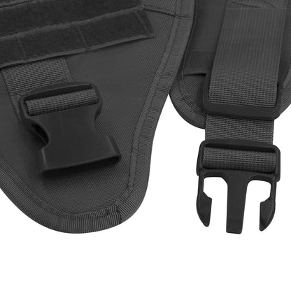 Large Dog Collar Military Dog Harness Leash Molle Pouches Pet Training Vest Tactical German Shepherd Harnesses Dogs Accessories