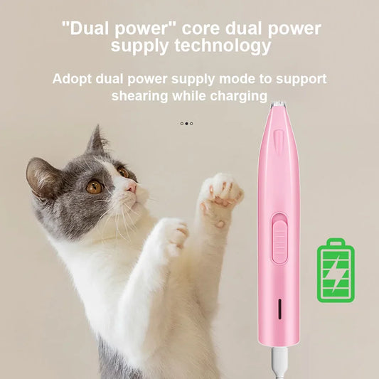 Dog Hair Trimmer Electric Dog Cutter Professional Pet Foot Hair Trimmer Professional Pet Nose/Ear/Paw Trimmer Accessories