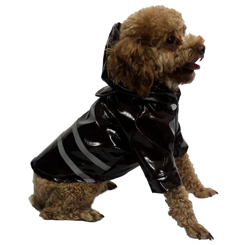 Dog Raincoat Reflective Waterproof Snowproof Pet Coat for Small Puppy Cats Raincoat Chihuahua Bulldog Pets Cape Poncho Costume