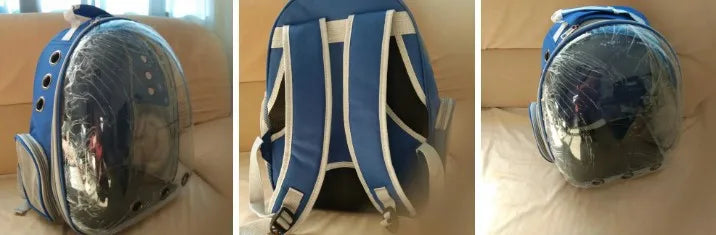Travel Transparent Pet Cat Handbag Outdoor Portable Cat Backpack Puppy Breathable Handbag Take-Out Pet Supplies
