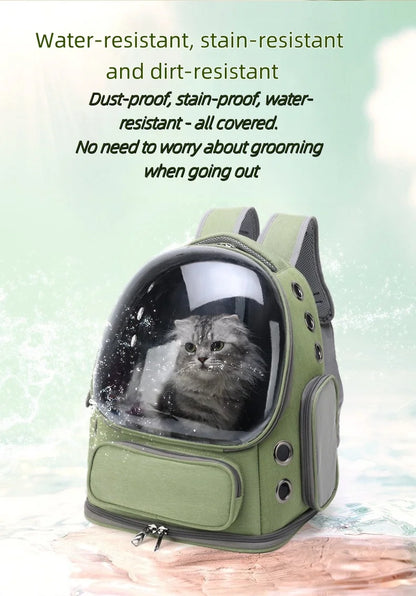 Transparent Pet Carrier Backpack Outdoor Travel Essential for Cats Small Dogs Breathable Design Comfortable Premium Pet Supplies