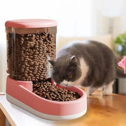 Self-refilling Pet Water Dispenser Pet Water Fountain Automatic Pet Water Food Dispenser with for Cats for Small for Kitten