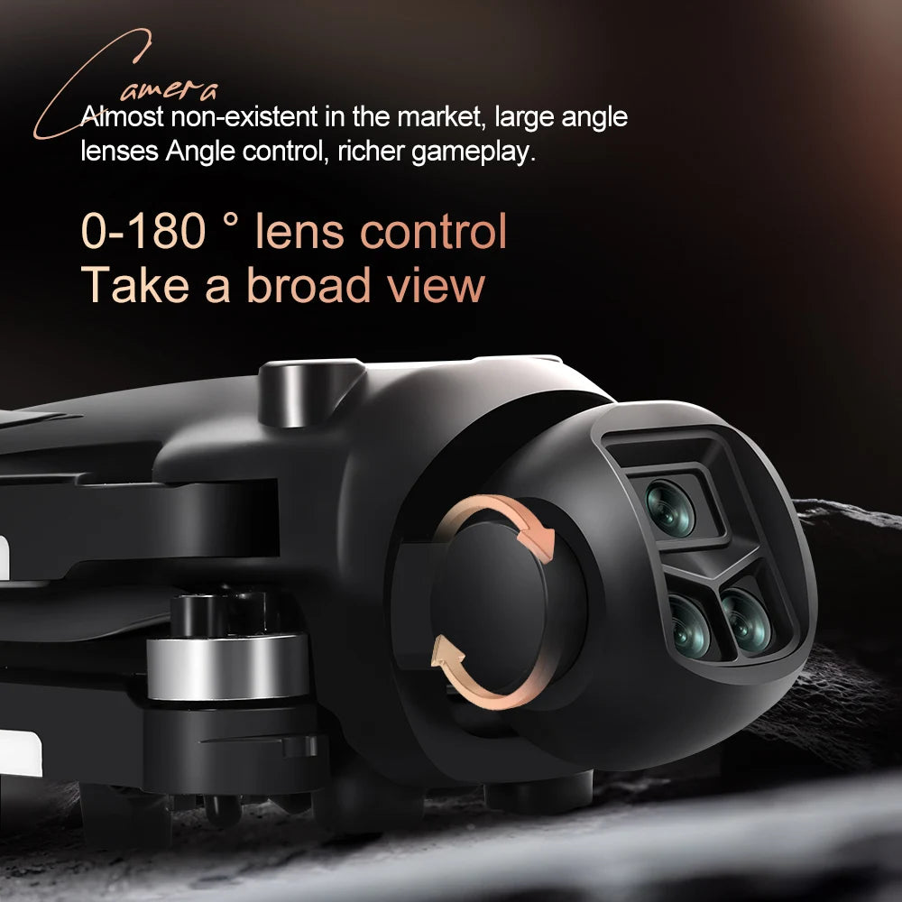Drone 4K Profissional HD Dual-Camera Obstacle Avoidance 5G Wifi With Screen Remote Control Quadcopter Optical Flow Drone