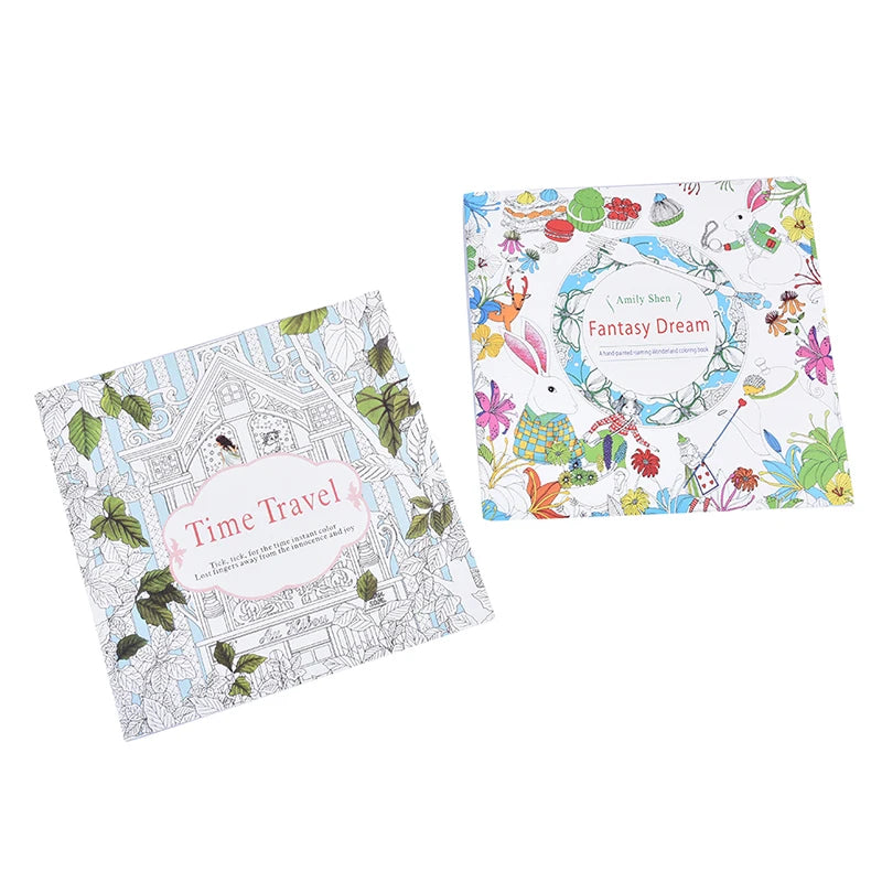 Coloring Book For Children Adult Relieve Stress Kill Time Painting Art Book Anti-Stress Magic Forest Fantasy Dream Wonderland